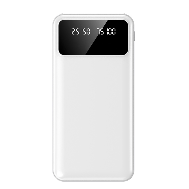 Внешний аккумулятор Dorado 10 000 mAh с фонариком, белый — изображение 3