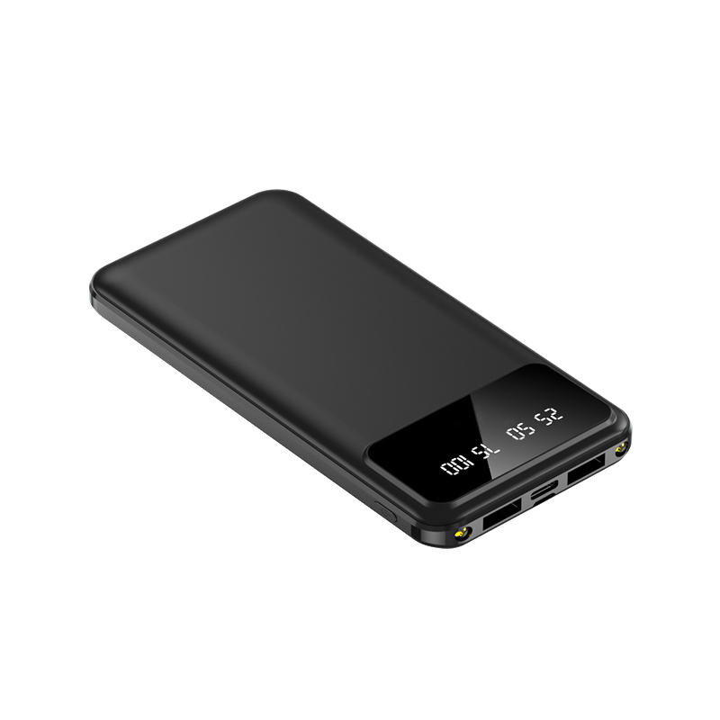 Внешний аккумулятор Dorado 10 000 mAh с фонариком, черный — изображение 2