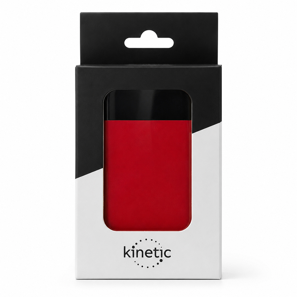 Внешний аккумулятор в металлическом корпусе Apria, 10000 mAh, красный — изображение 4