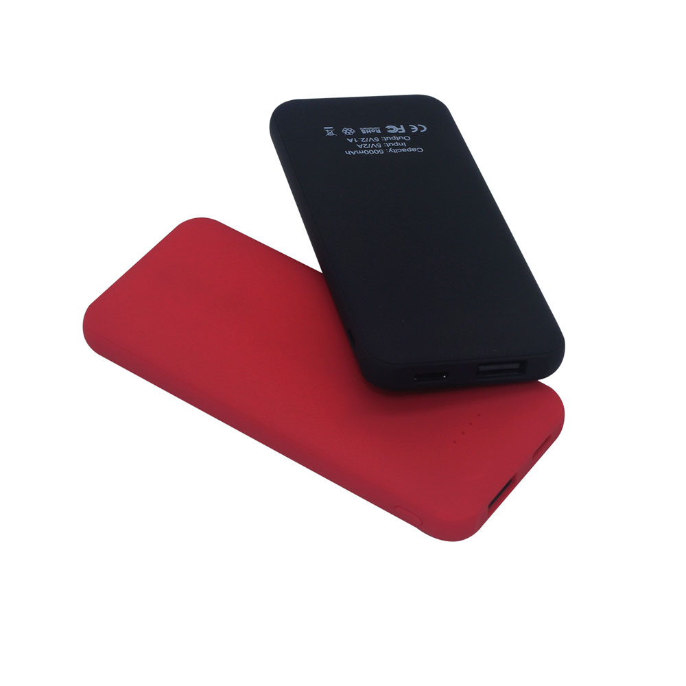 Внешний аккумулятор Arrida 5000mAh, с покрытием Baby skin, черный — изображение 3