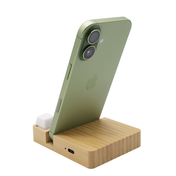 Беспроводное зарядное устройство ClickPad (10W) в виде подставки для телефона, с клавишами анти-стресс, белый