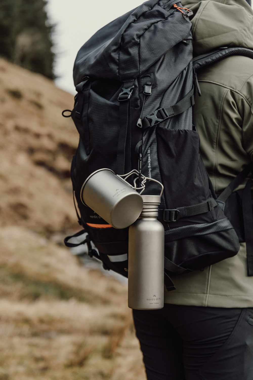 Ультралегкая кружка Nordic Drift Trail из титана, 450 мл - изображение 9