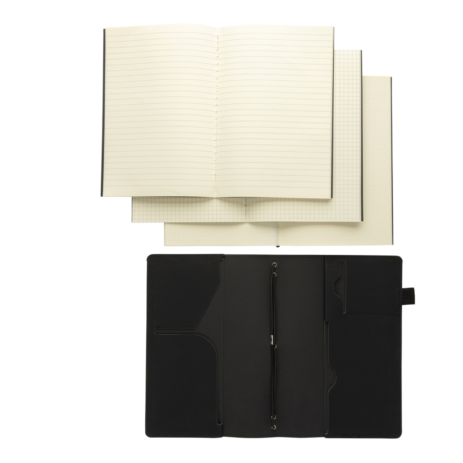 Многофункциональный блокнот Daily Notes Binder 3 в 1 в обложке из PU, А5 черный - изображение 4