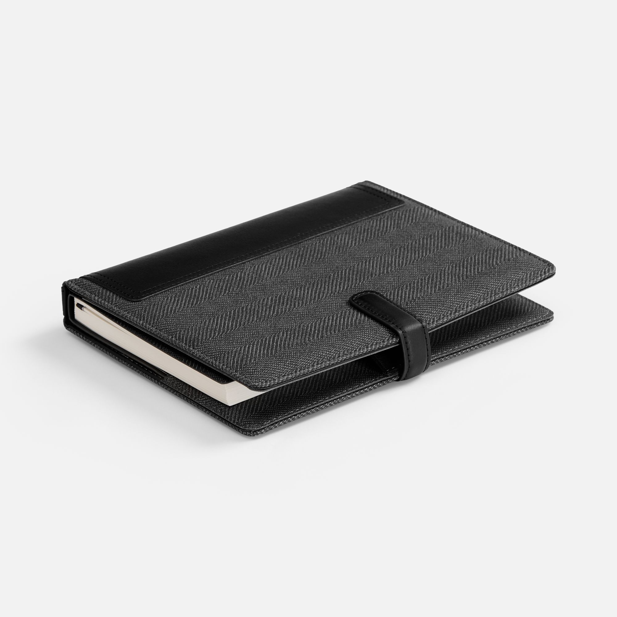 Ежедневник-органайзер Twill, недатированный, черный - изображение 3