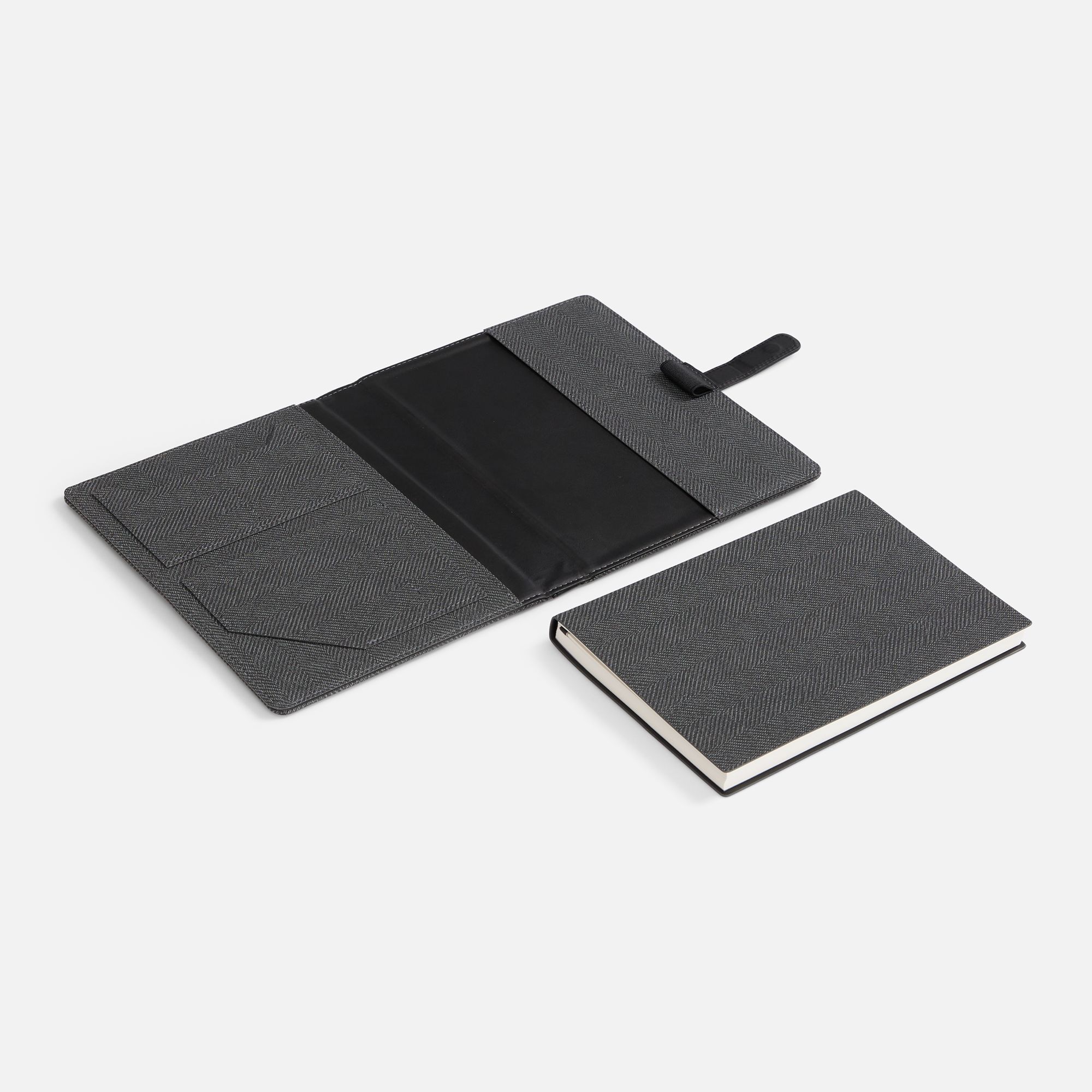 Ежедневник-органайзер Twill, недатированный, черный - изображение 6