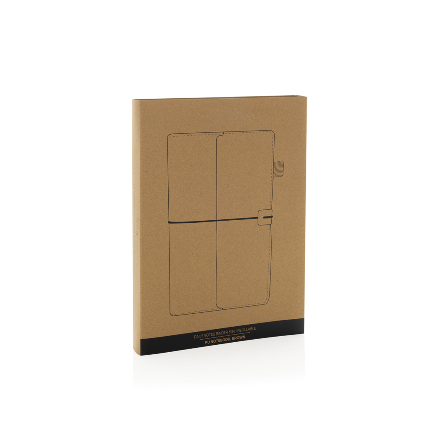 Многофункциональный блокнот Daily Notes Binder 3 в 1 в обложке из PU, А5 коричневый - изображение 7