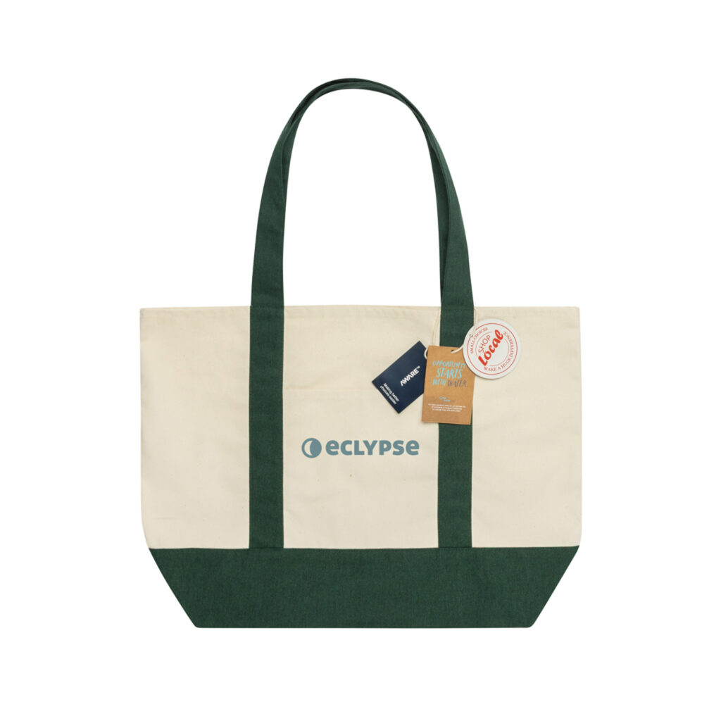 Сумка-шоппер SHOP LOCAL AWARE™ из переработанного хлопка, 350 г/м², зеленый