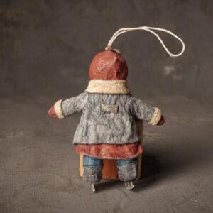 Новогодняя игрушка "Девочка на коньках" - изображение 3