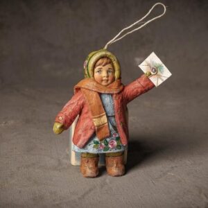 Новогодняя игрушка "Машенька с письмом"