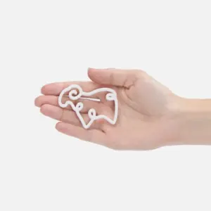 Подвеска «Барашек», 3D-печать, белая - изображение 5