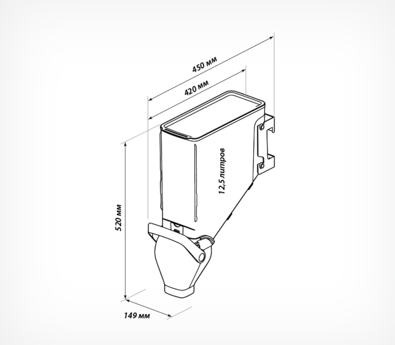 Гравитационный контейнер 12,5 л - изображение 6
