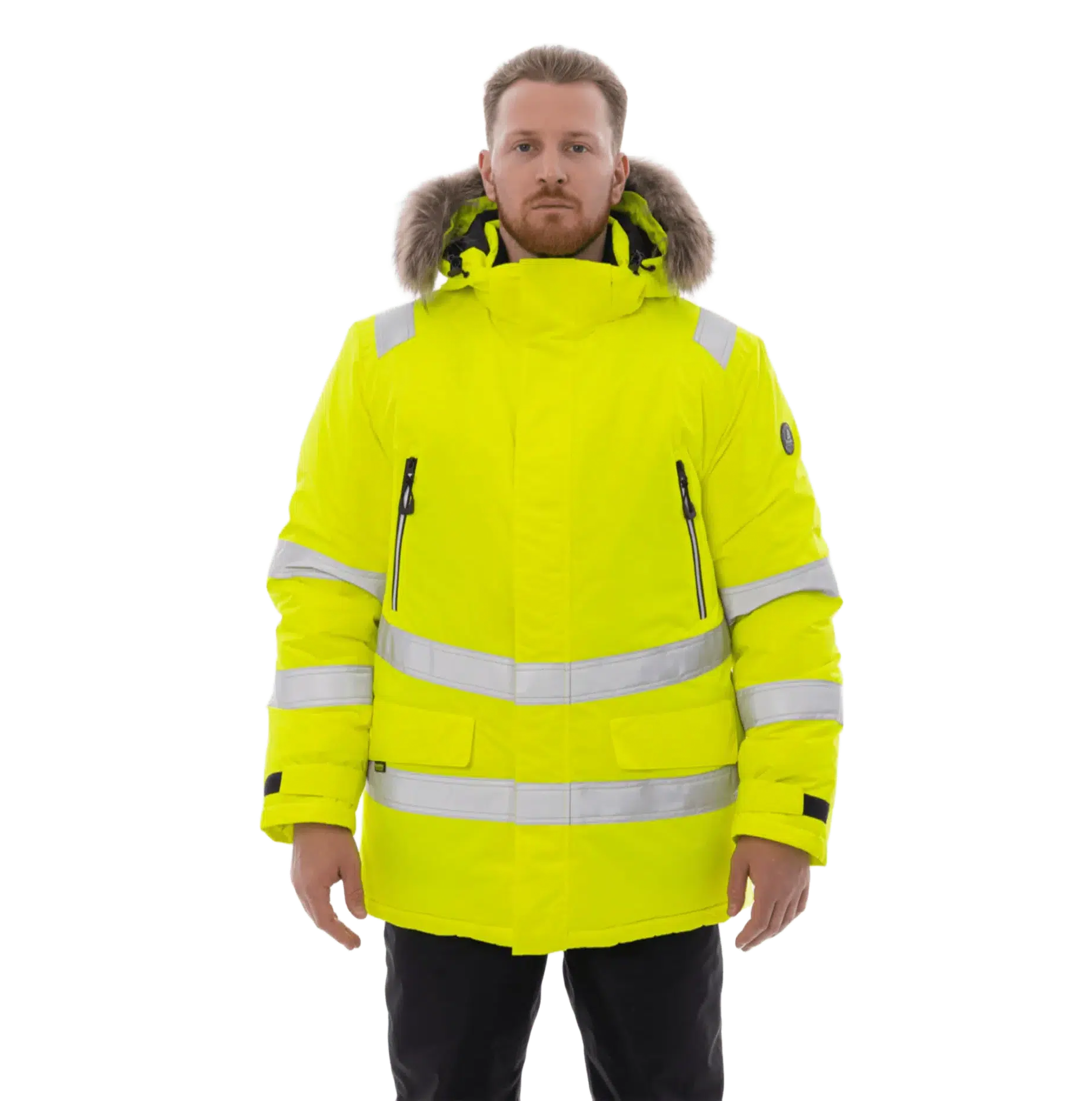 Зимняя сигнальная куртка-парка Brodeks KW 220 - изображение 1