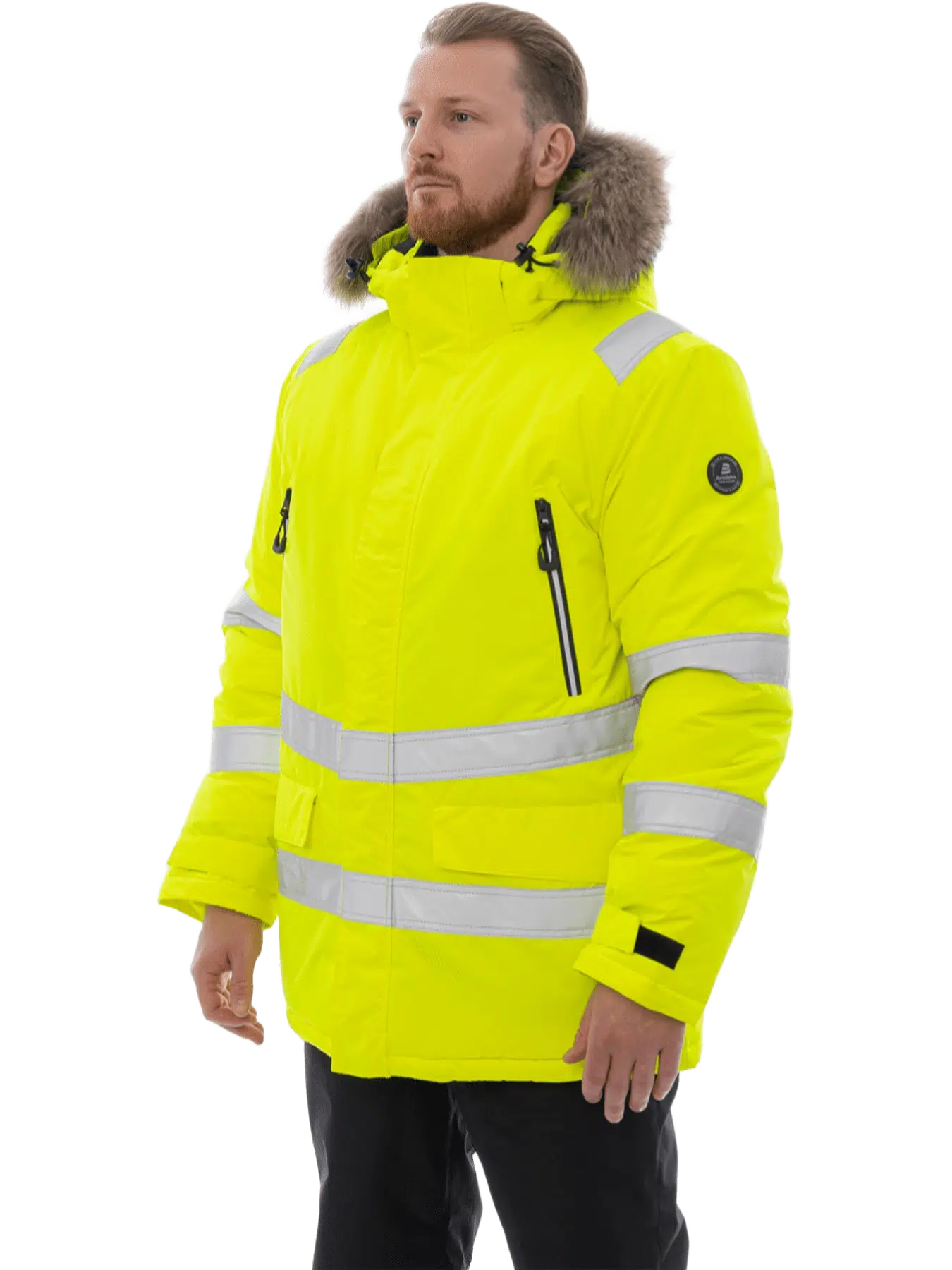 Зимняя сигнальная куртка-парка Brodeks KW 220 - изображение 2