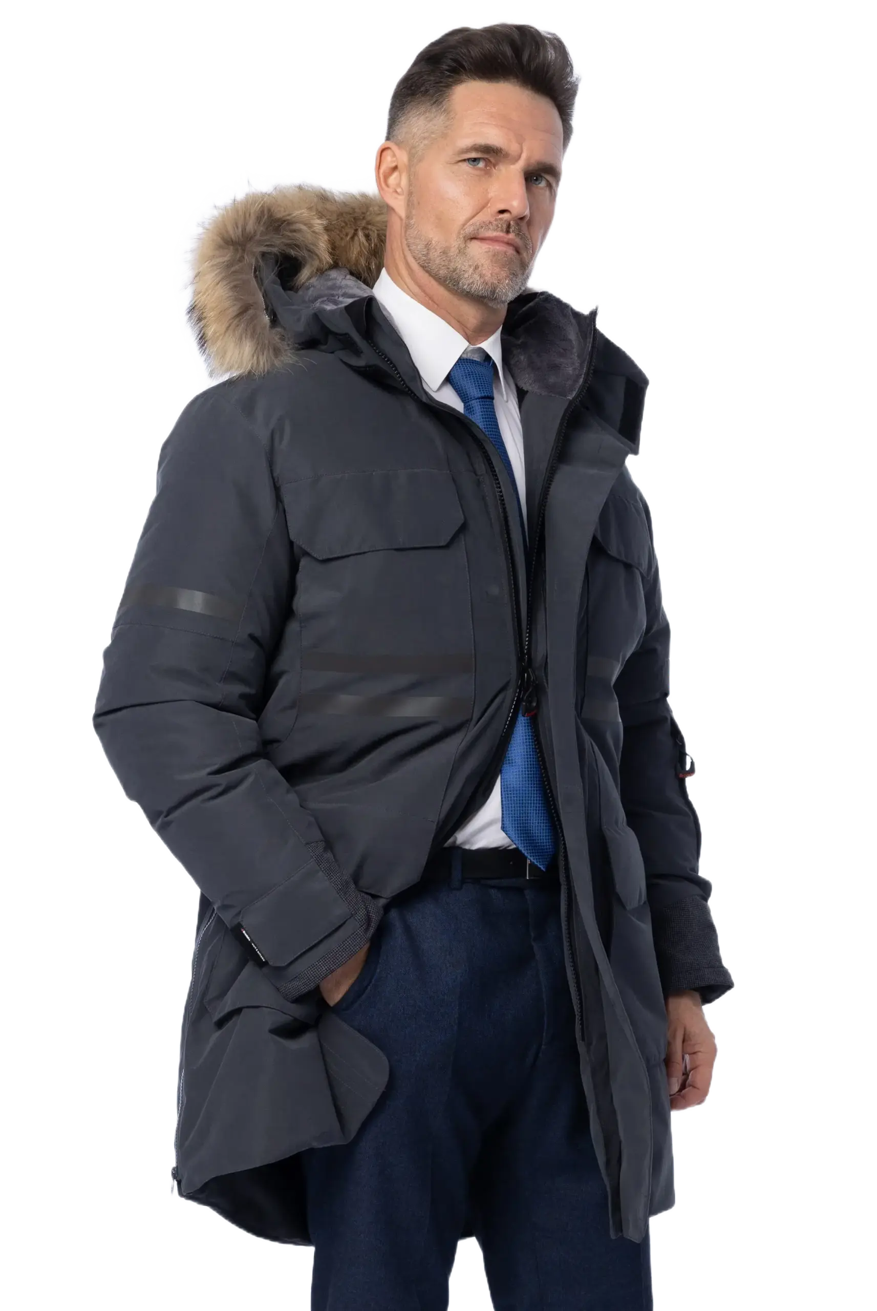 Зимняя пуховая куртка-парка Brodeks KW233 Premium - изображение 4